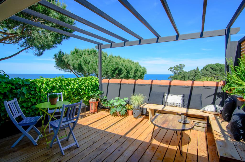 Terrasse de la Suite vue mer de l'hôtel et Spa Les Mouettes à Argelès-sur-Mer