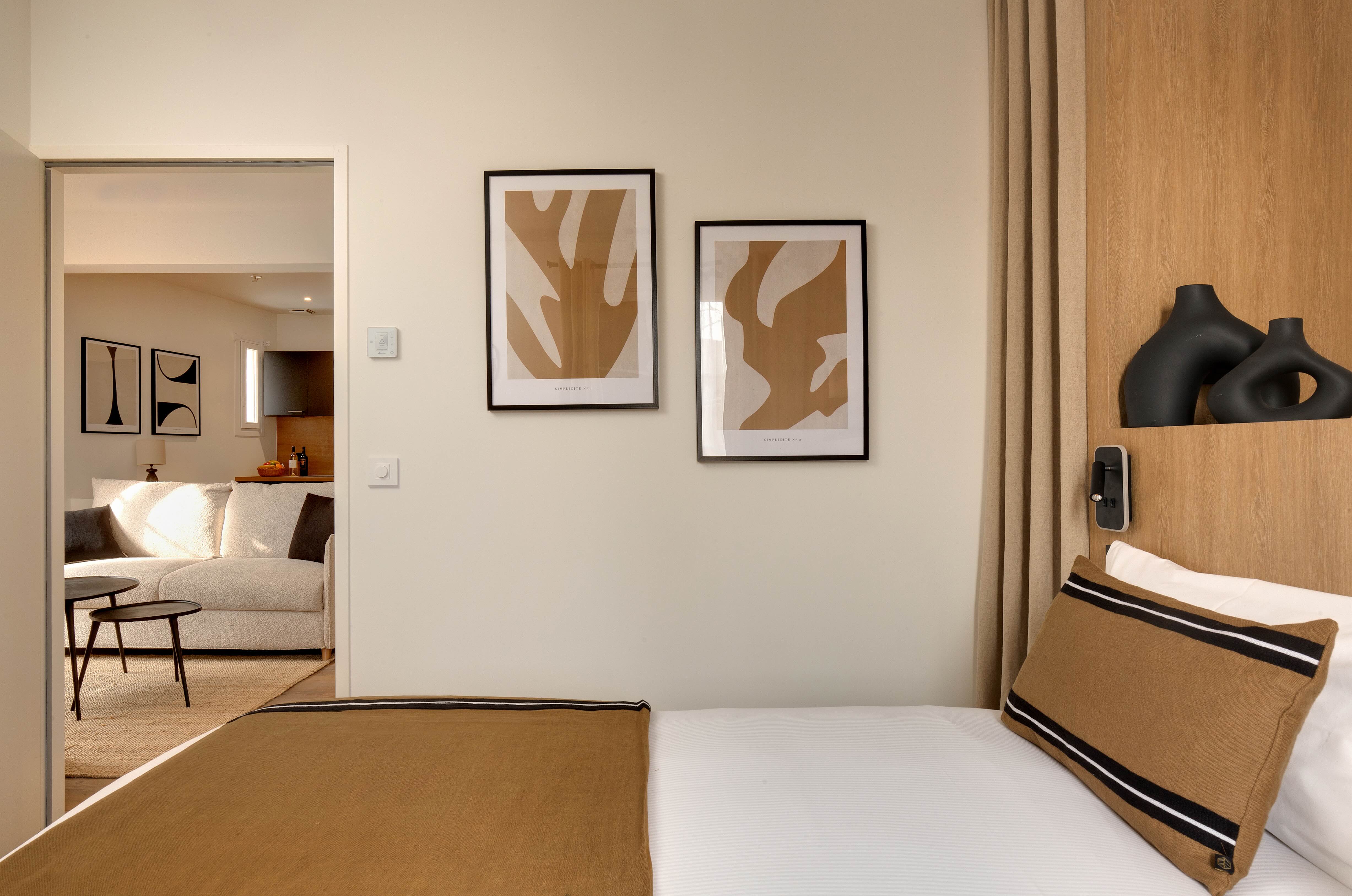 Chambre n°1 de l'appartement Sailfort (vue partielle) à Collioure