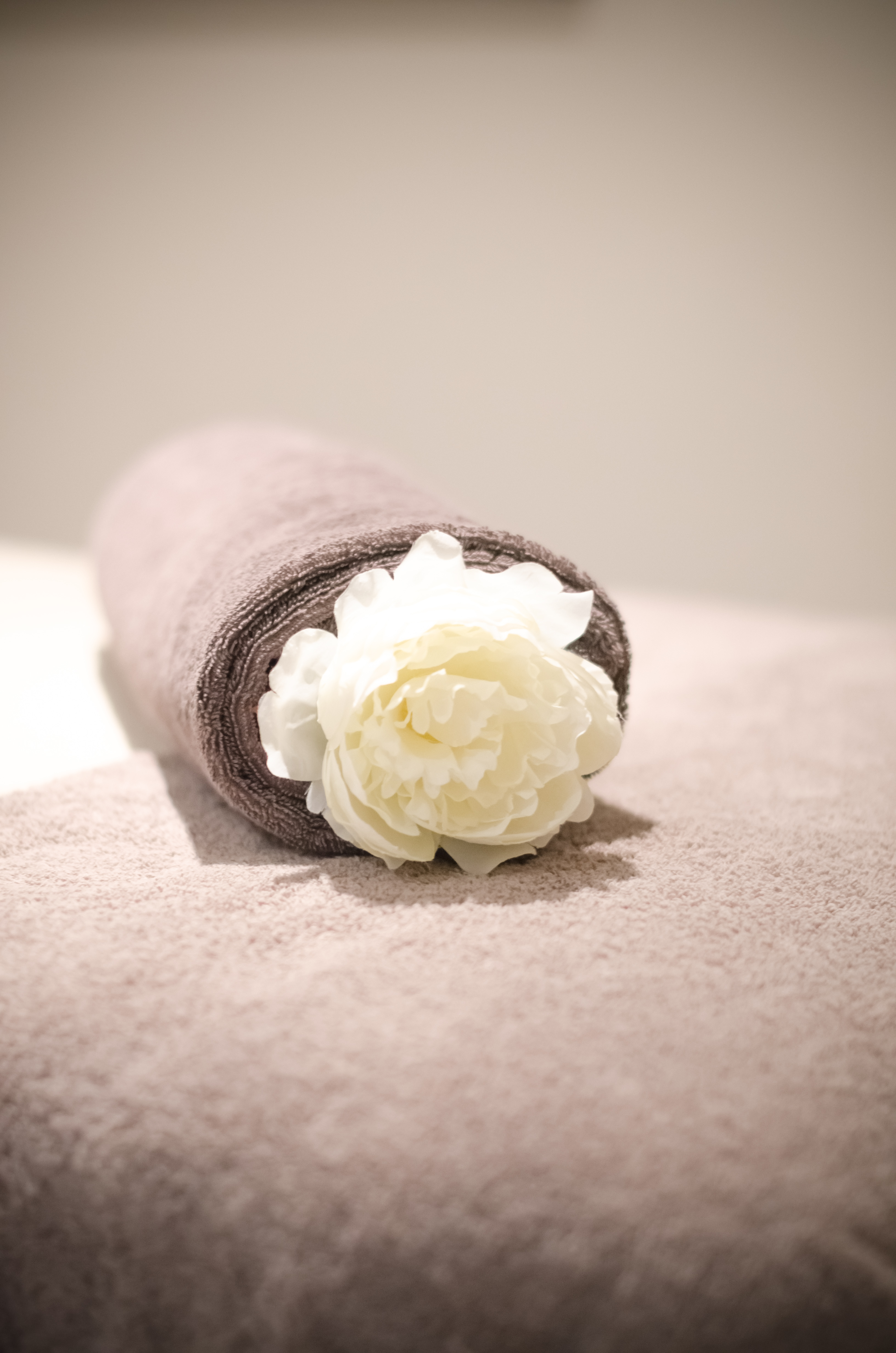 table de massage du Spa de l'hôtel Les Mouettes à Argelès-sur-Mer