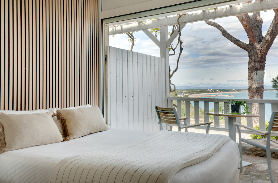 Terrasse de la Familiale Vue Mer de l hotel les mouettes