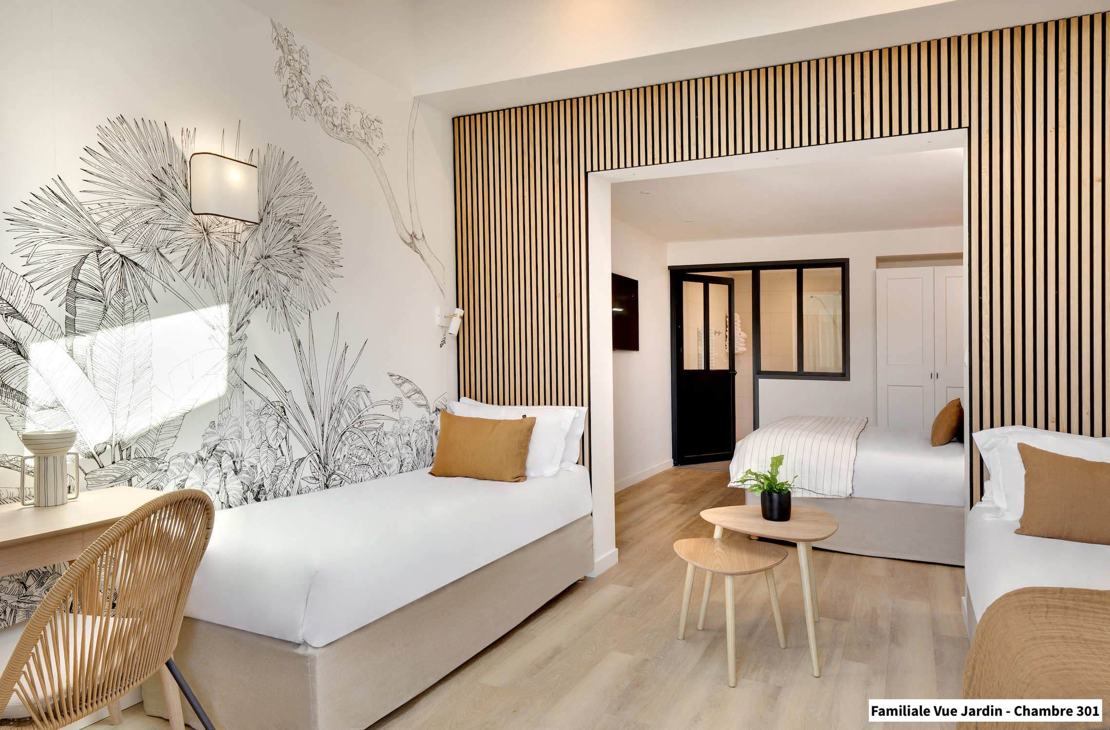 Chambre Familiale n°301 de l'hôtel Les Mouettes à Argelès sur Mer