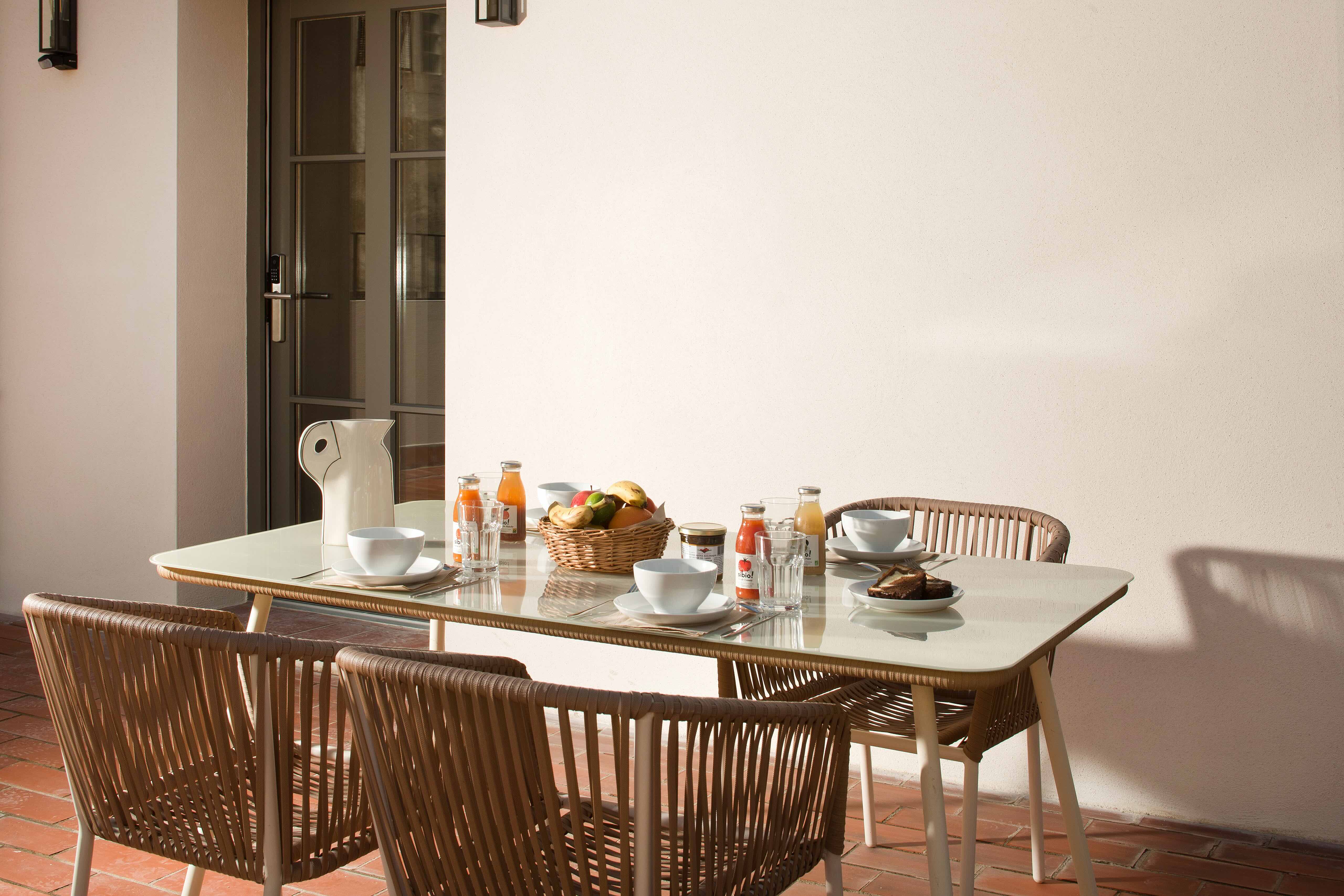 Terrasse du studio Massane à Collioure