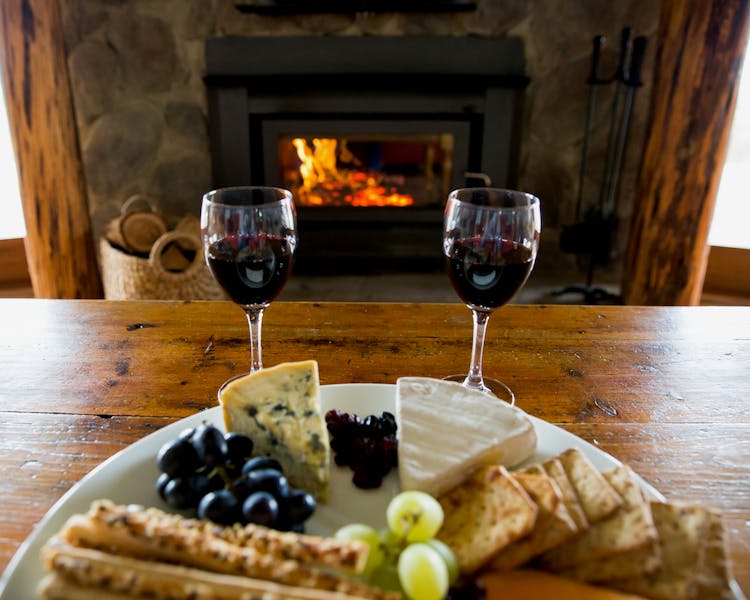 Romantic wood fires in the cottages at Anderley in Gippsland