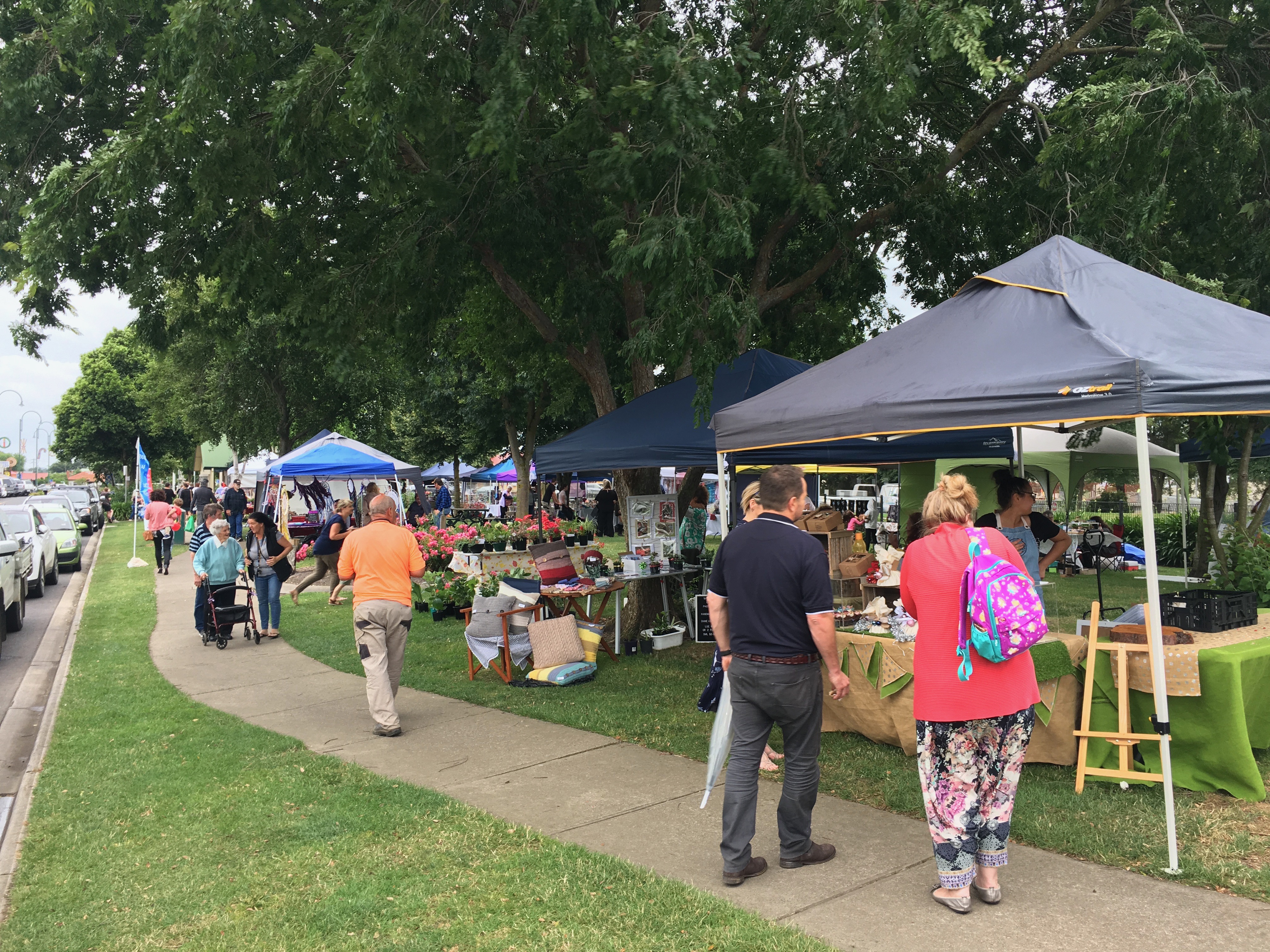 Yarragon Market is on every month and often outdoor on the green in the village