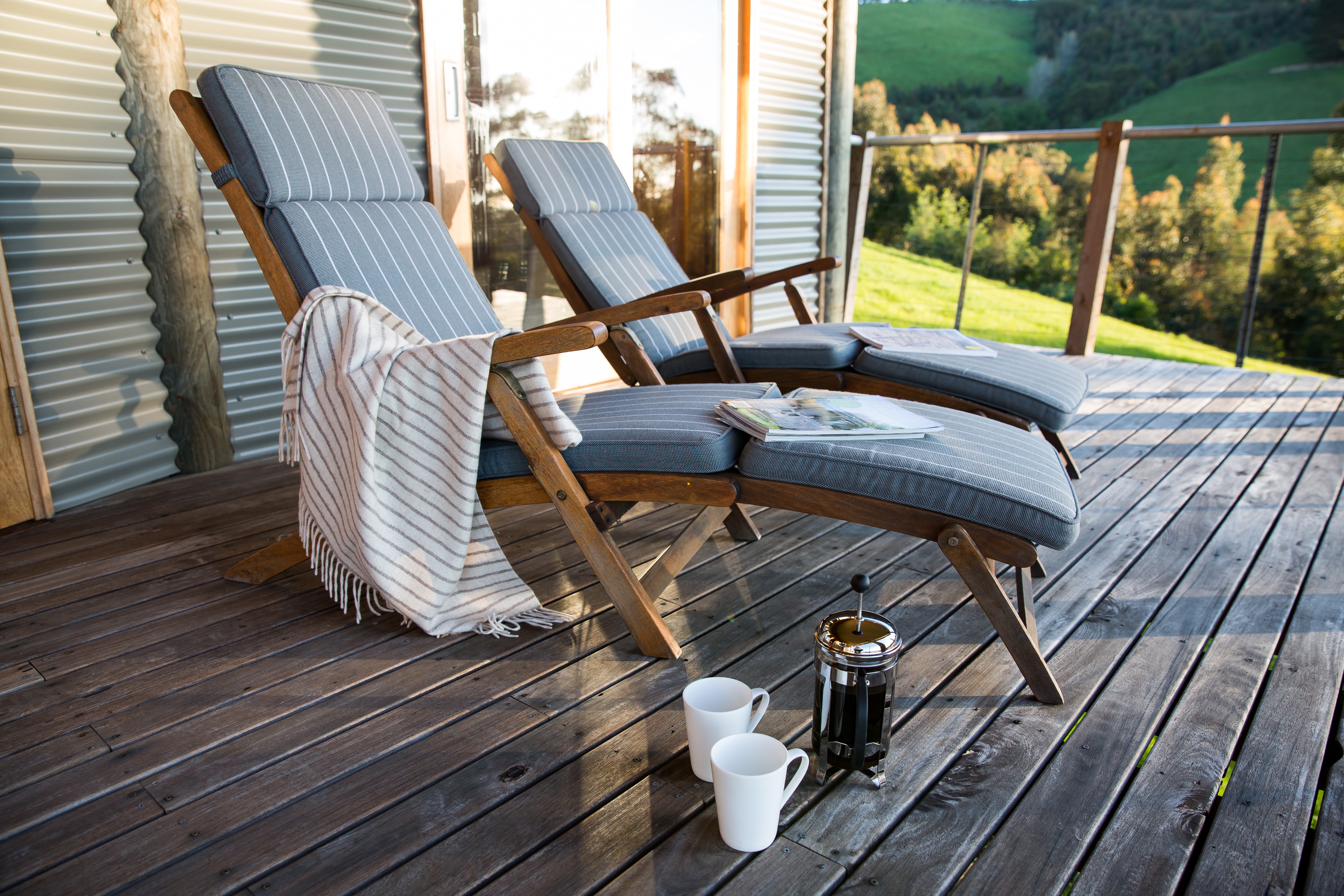 Anderley Tandara Cottage wide spacious deck for lounging