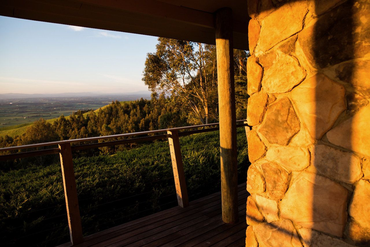 Enjoy the beautiful light and views from the deck at Anderley