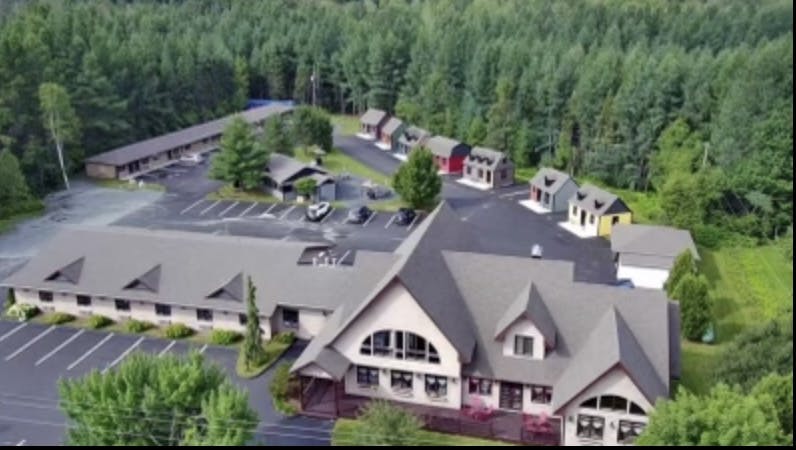 Auberge resort par drone