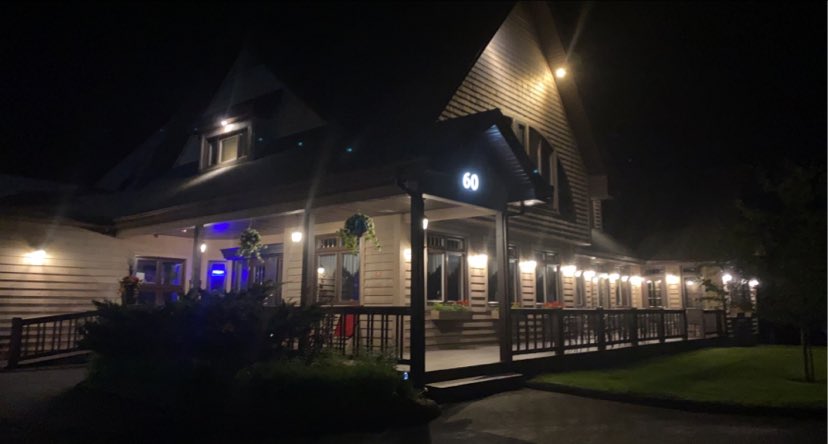 Outside Auberge at night
