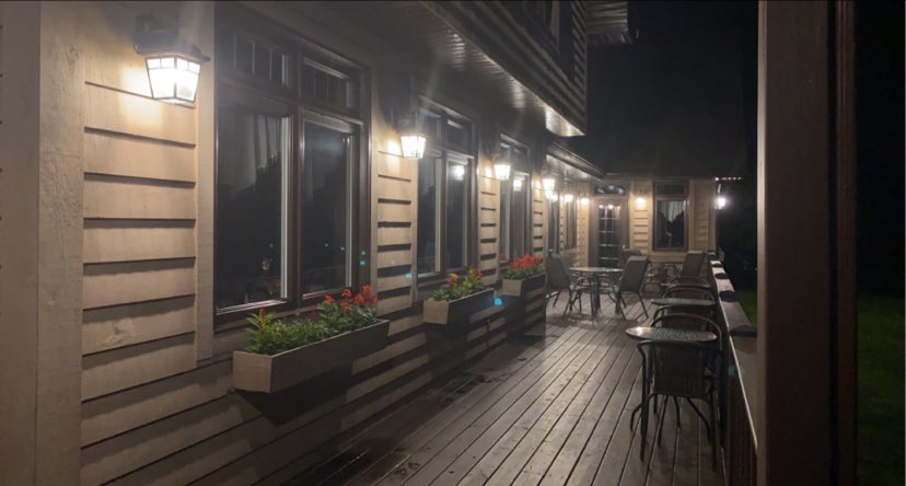 Outside Auberge at night