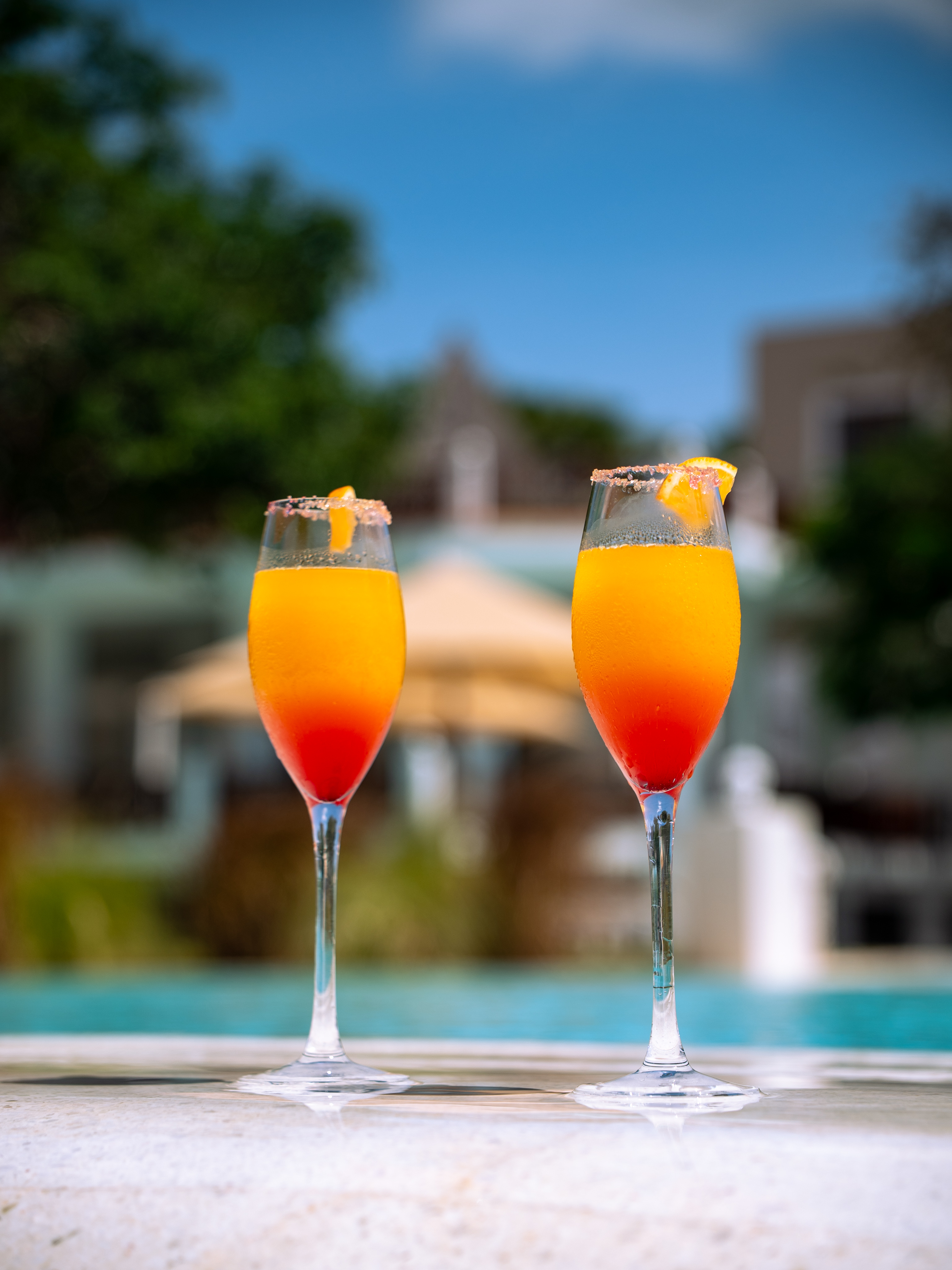 Colourful drinks served at Zahari Oceanfront