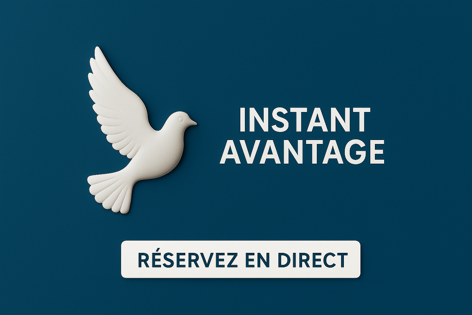 pendant "instant avantage" les colombes de la baie, propose les meilleurs prix, à partir des 50 euros la nuitée pour 2 pers