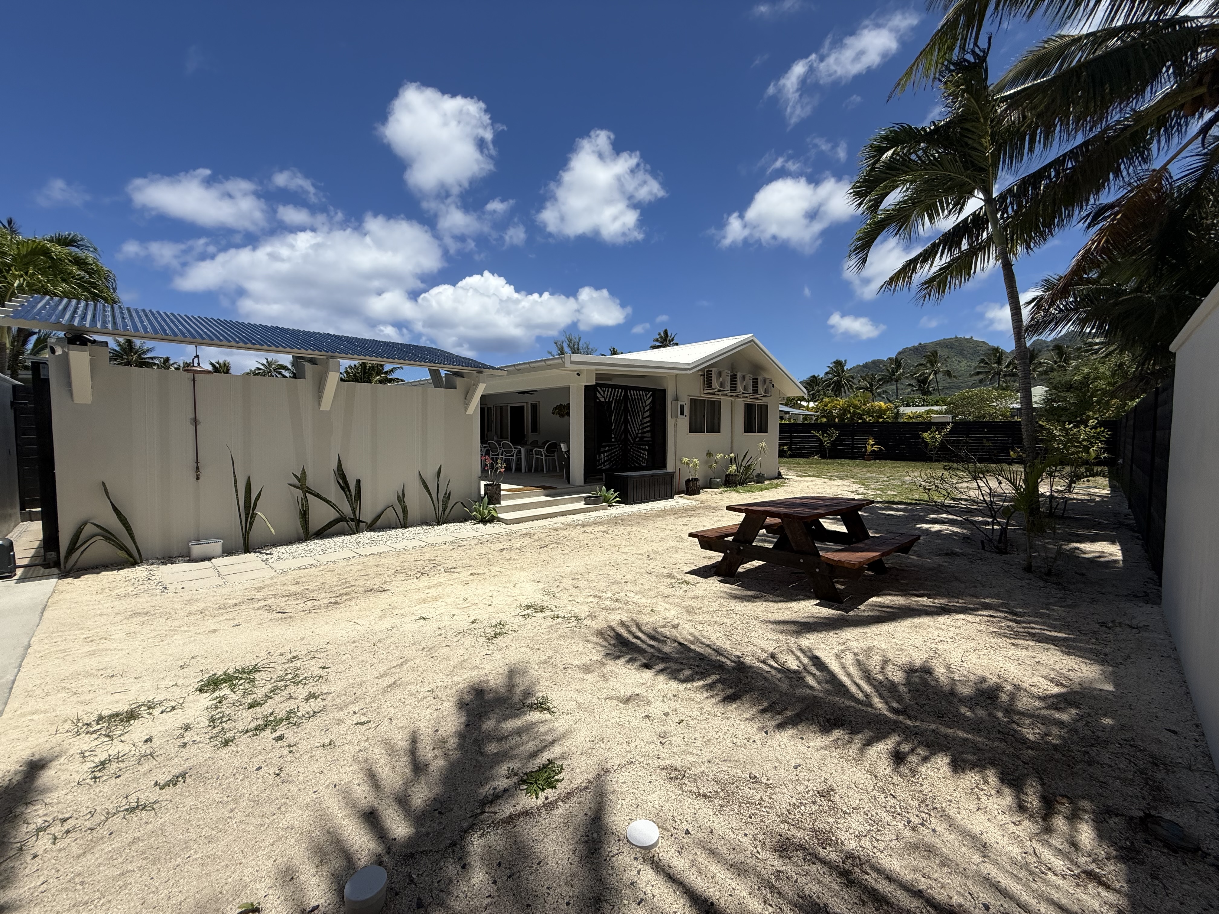 The big back yard and front area