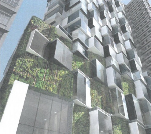 The BEACON outfit - Green wall design draft