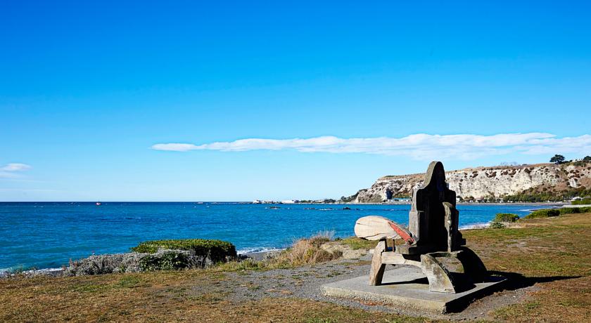 View across road of hotel