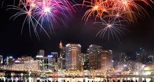 Fireworks from Darling Harbour , Great View from our Balcony