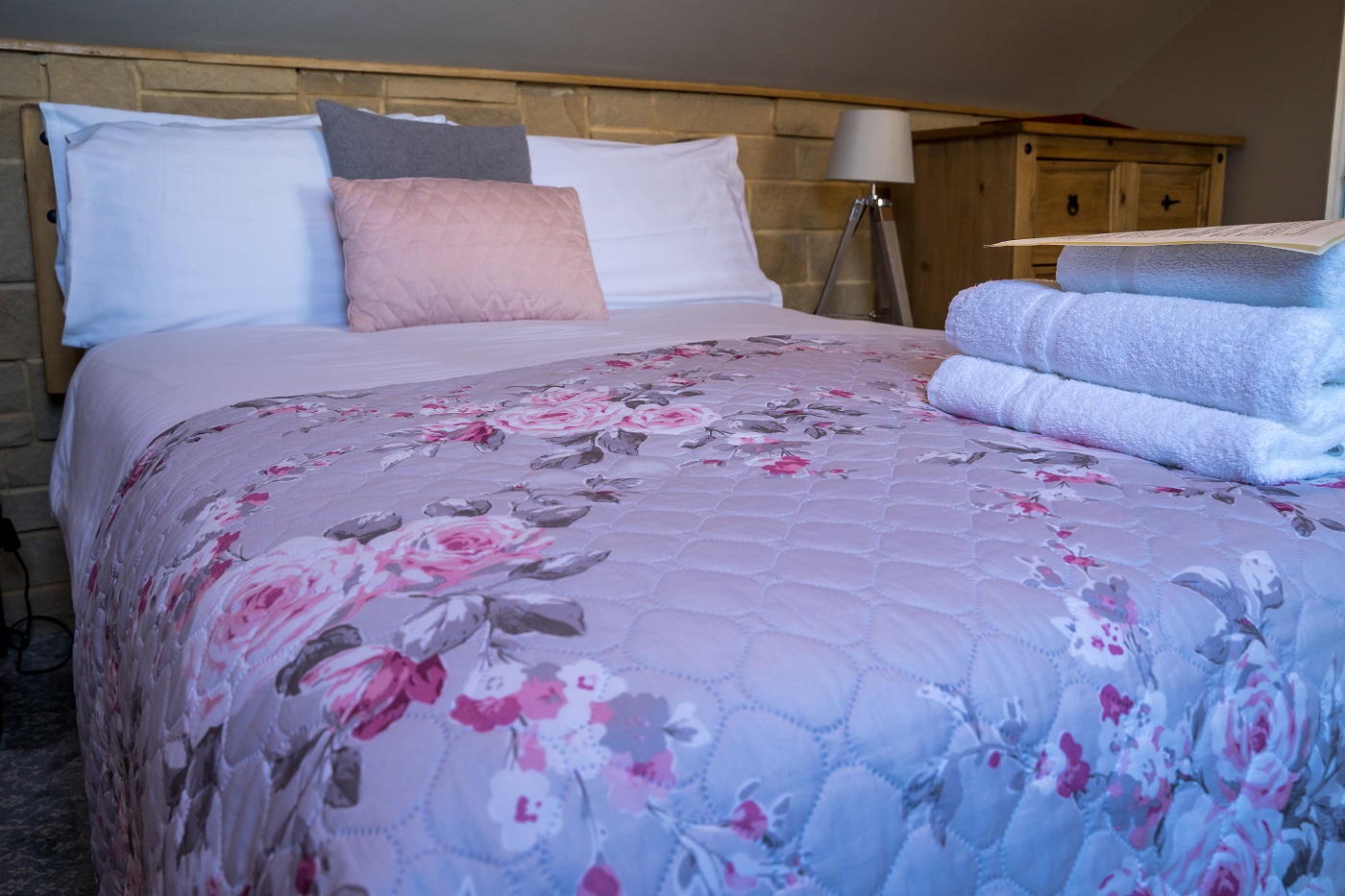 The Castle Deluxe Double bedroom with views