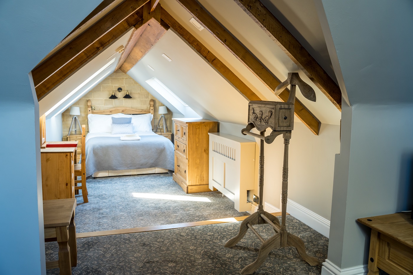 The Cathedral Deluxe Double Bedroom with views