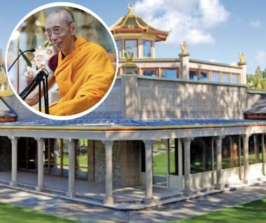 Venerable Geshe Kelsang Gyatso Rinpoche, the founder of Manjushri Kadampa Meditation Centre at Conishead Priory