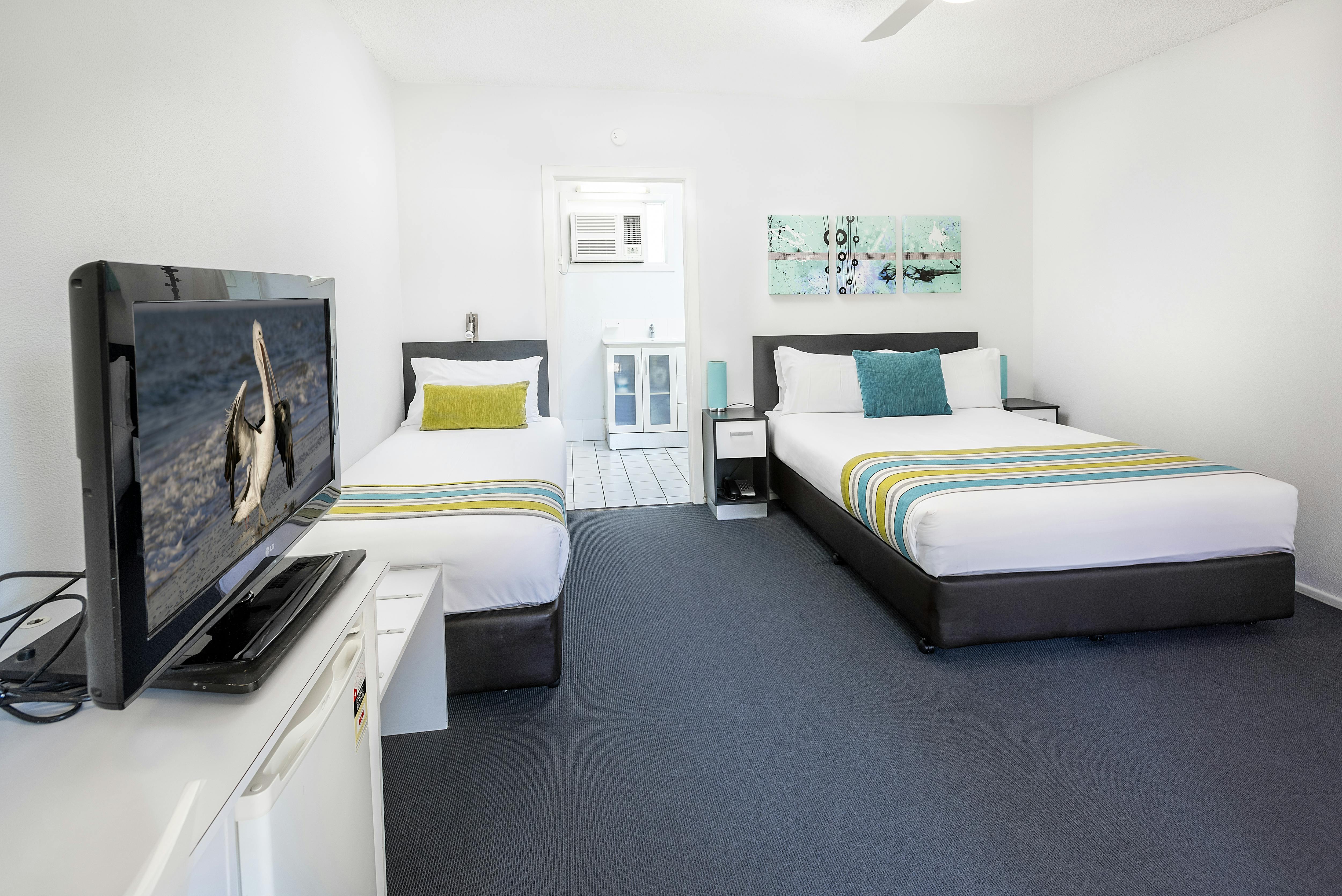 Our Standard rooms are located on the ground floor and close to the beach in Hervey Bay