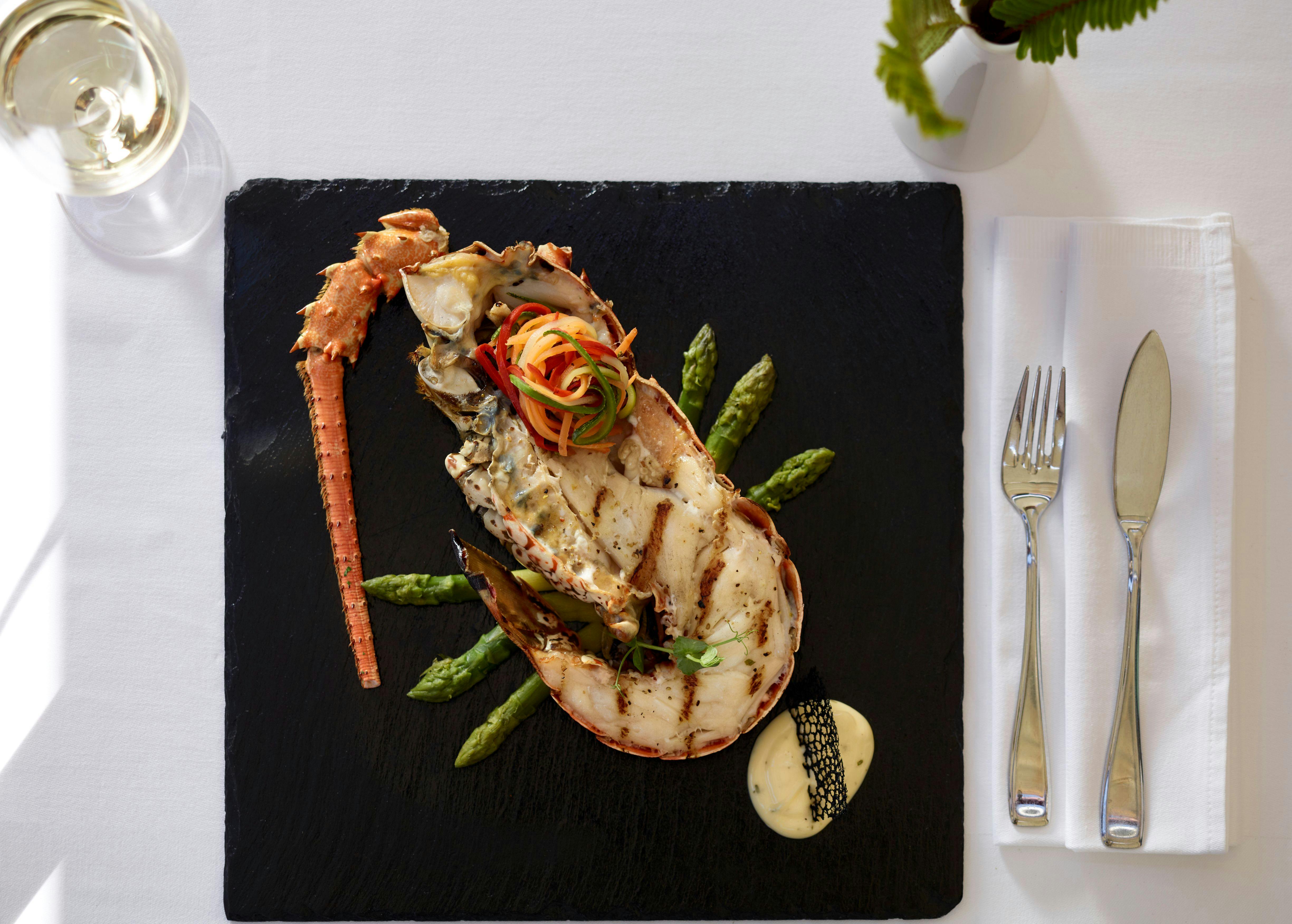 Famous lobster dish at a la carte restaurant