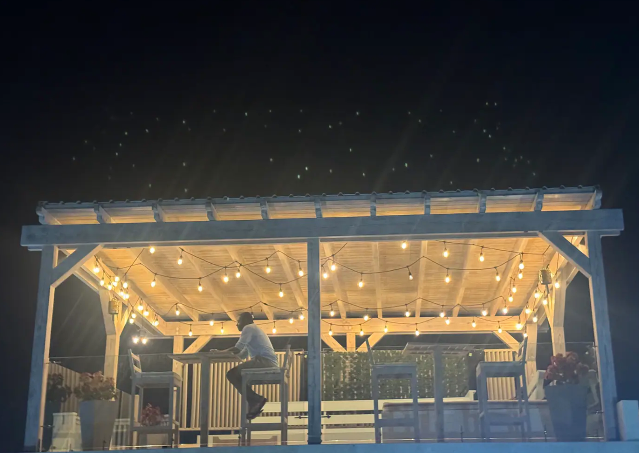 Balcony in the night 1