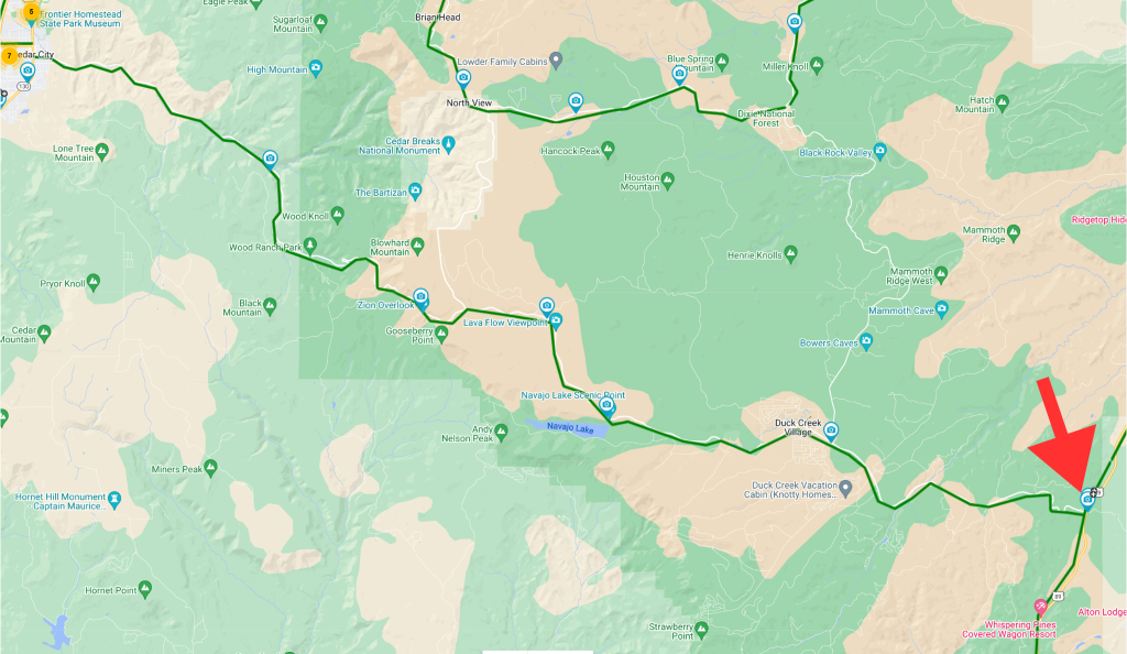 Map for Todds Junction