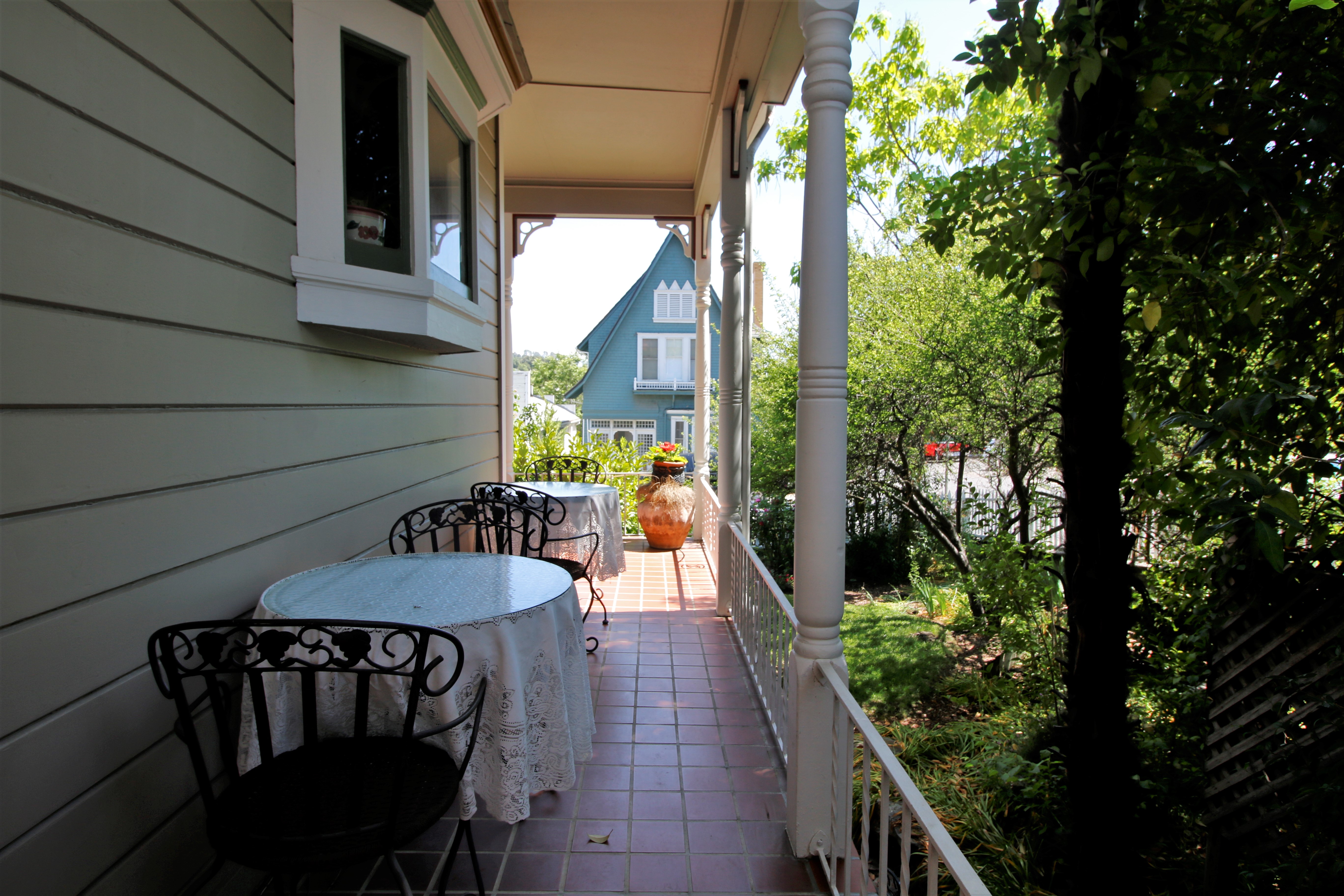 Enjoy breakfast on the terrace