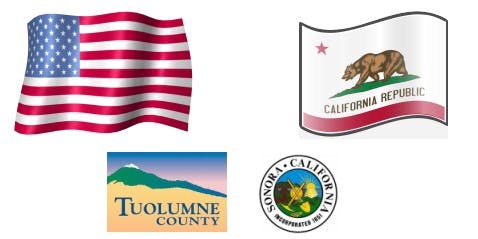 US, county, state, and city promotion and discount pictorial