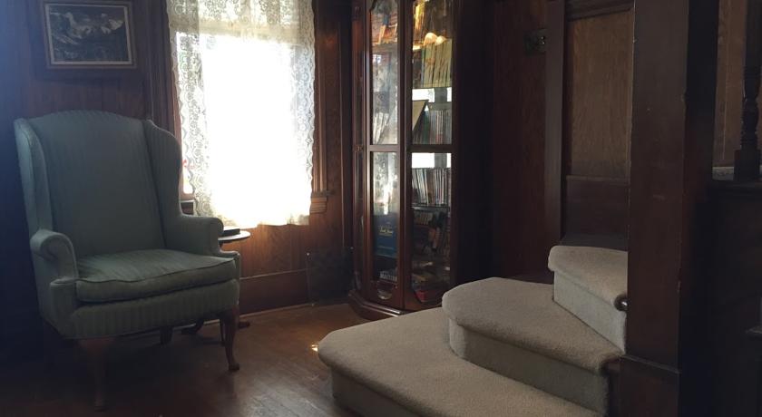 DVD collection and local attraction guides in lobby