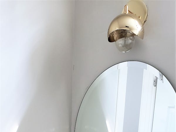 Bathroom vanity in luxury hotel suite