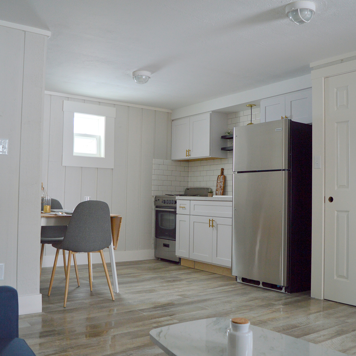 Kitchenette and dining room 2 bedroom suite Michigan