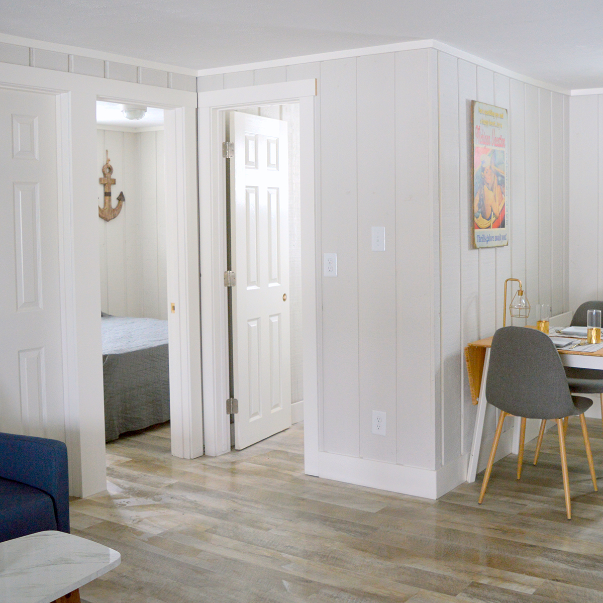 Sitting area in luxury northern Michigan motel suite