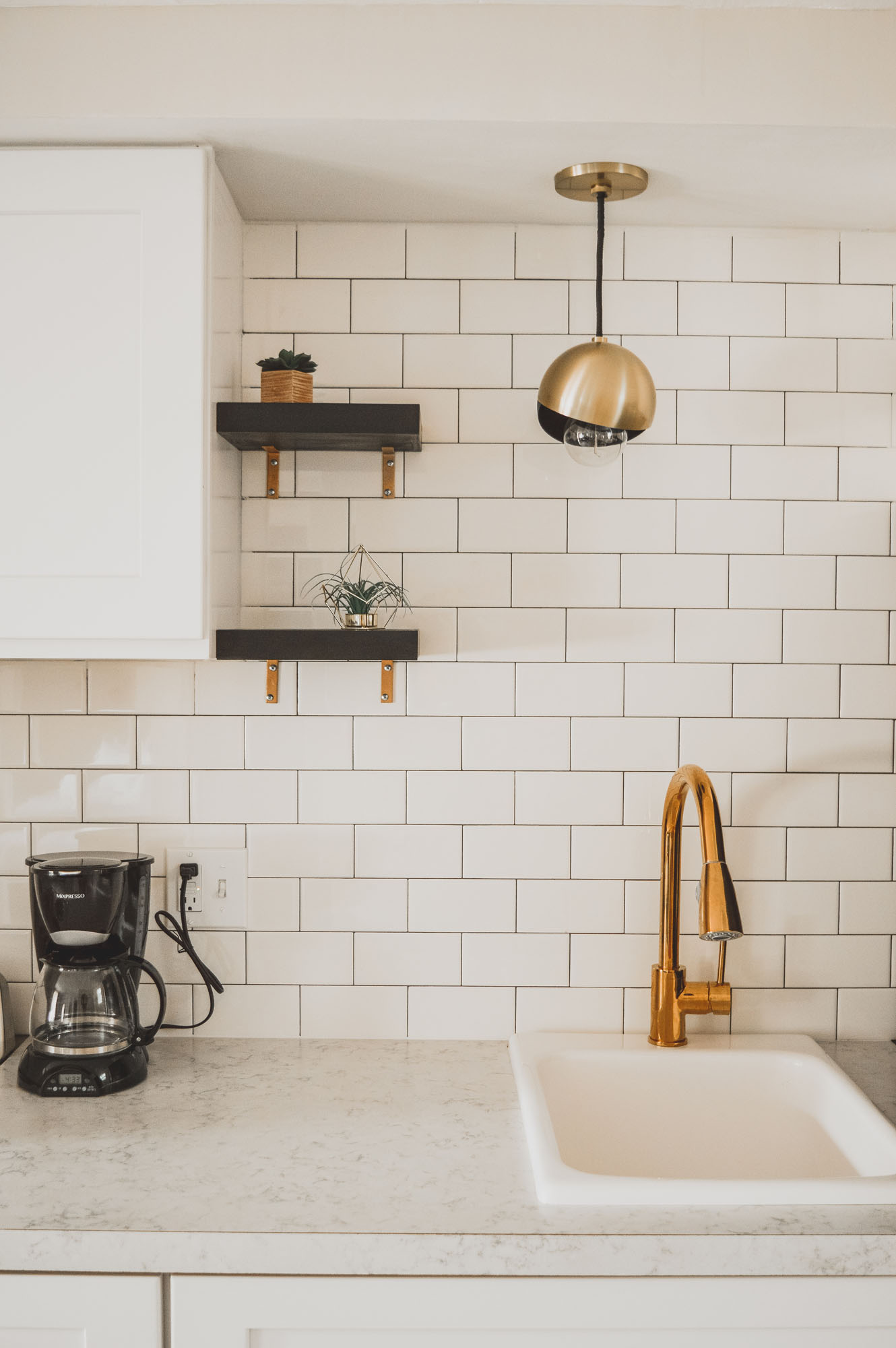 Kitchenette in luxury hotel suite Beulah MI