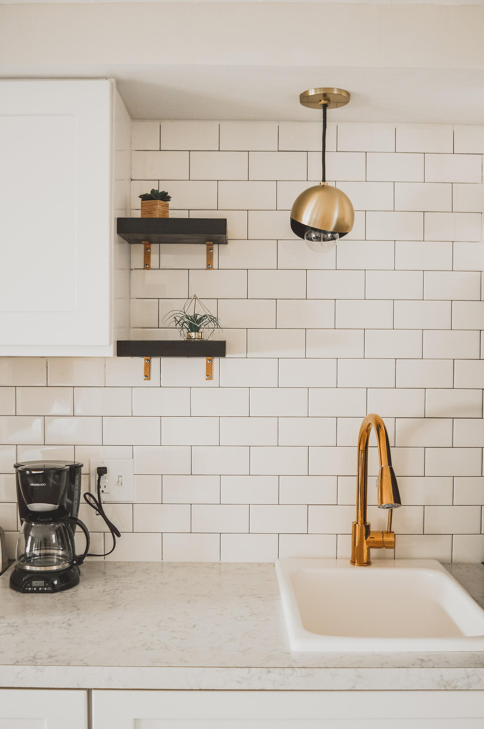 Kitchenette in luxury hotel suite Beulah MI