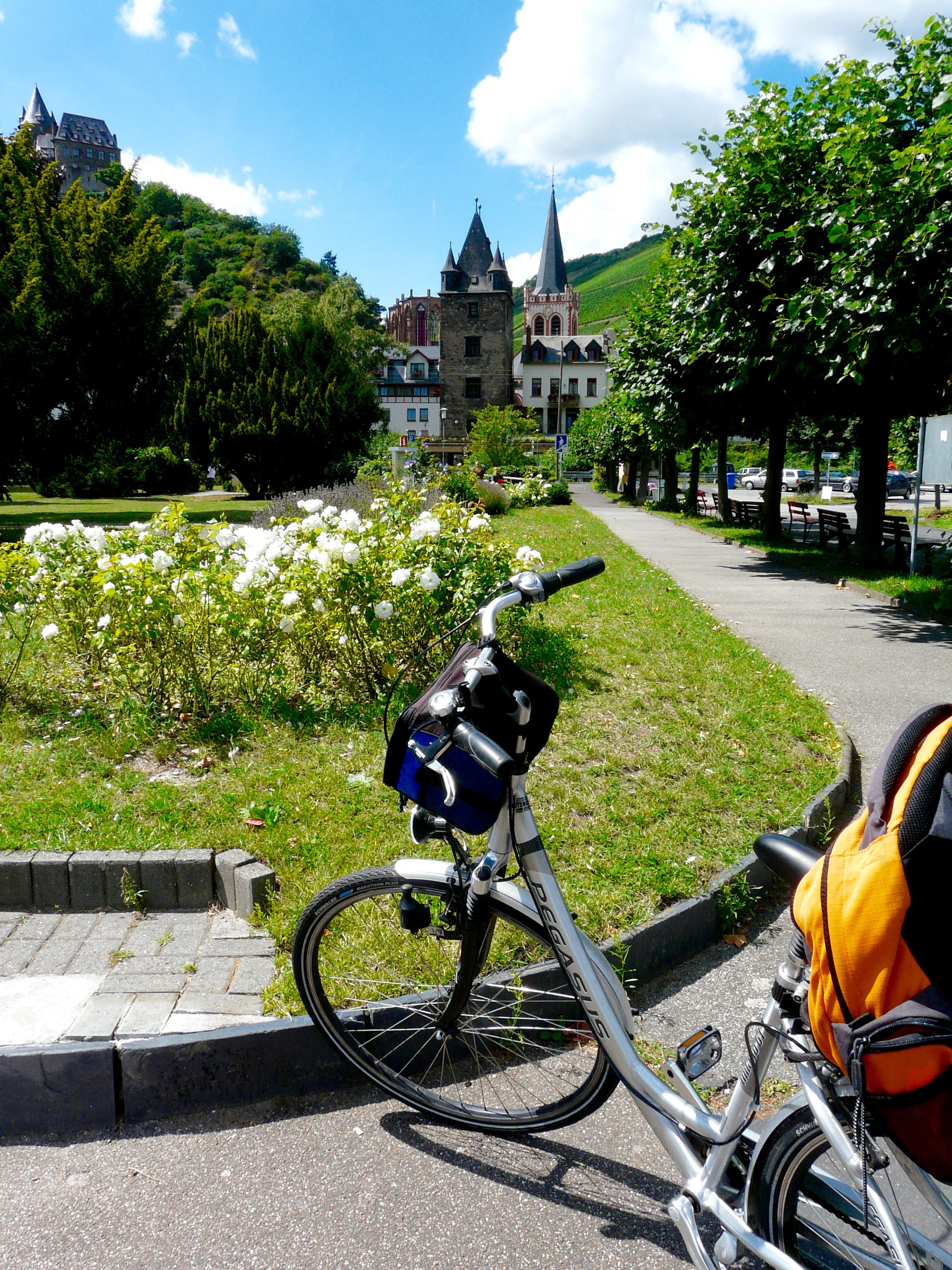 Ausflug mit dem Fahrrad nach Bacharach