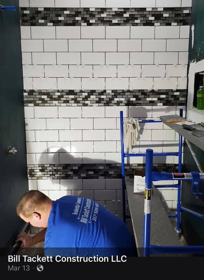 Custom shower tile work