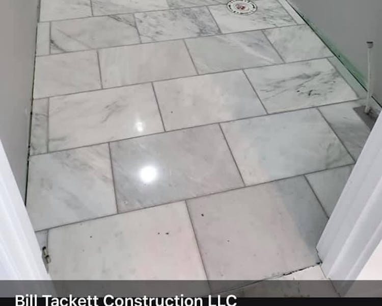 Beautiful marble floors in every bathroom!
