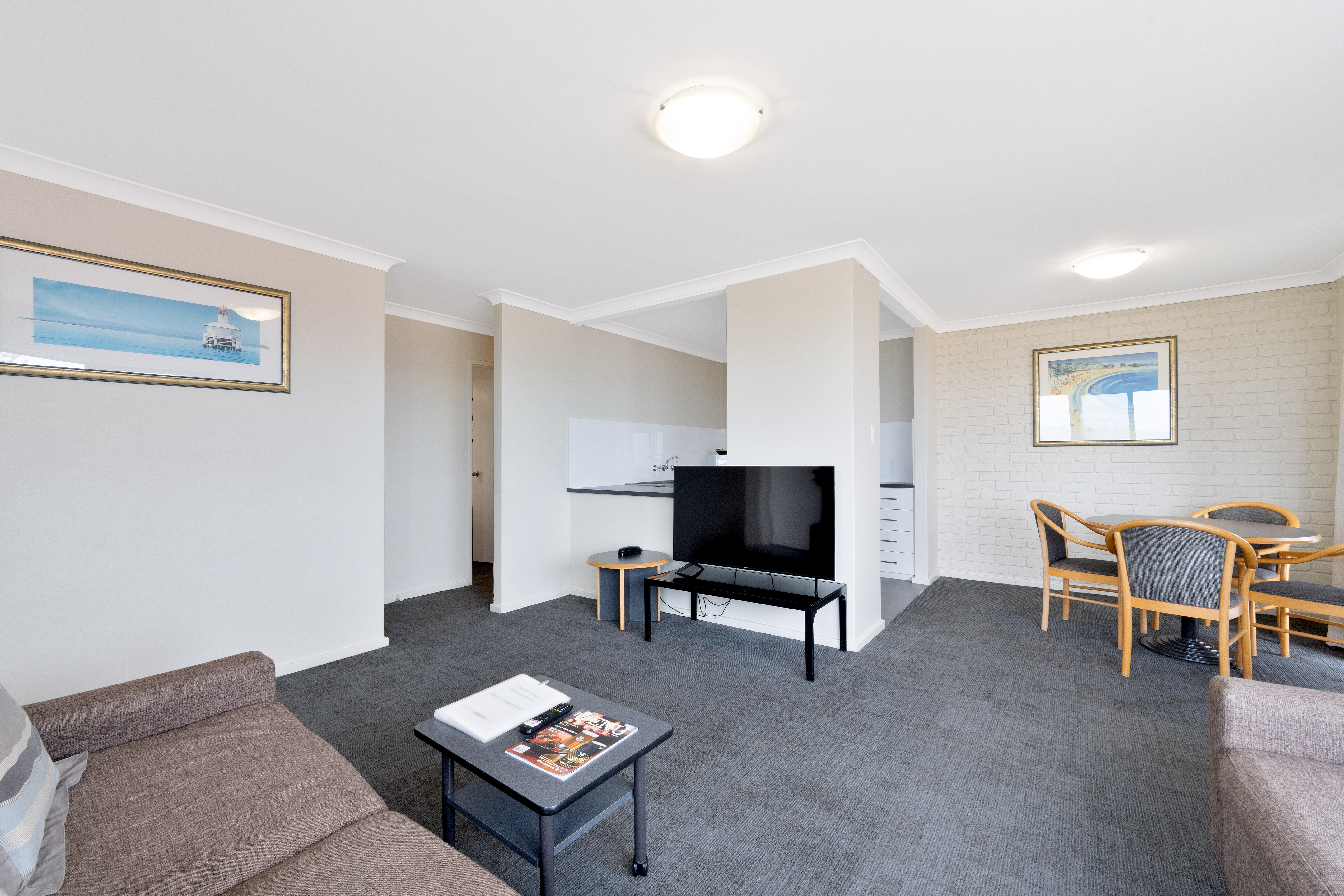 living area in 2 & 3 bedroom apartment 1