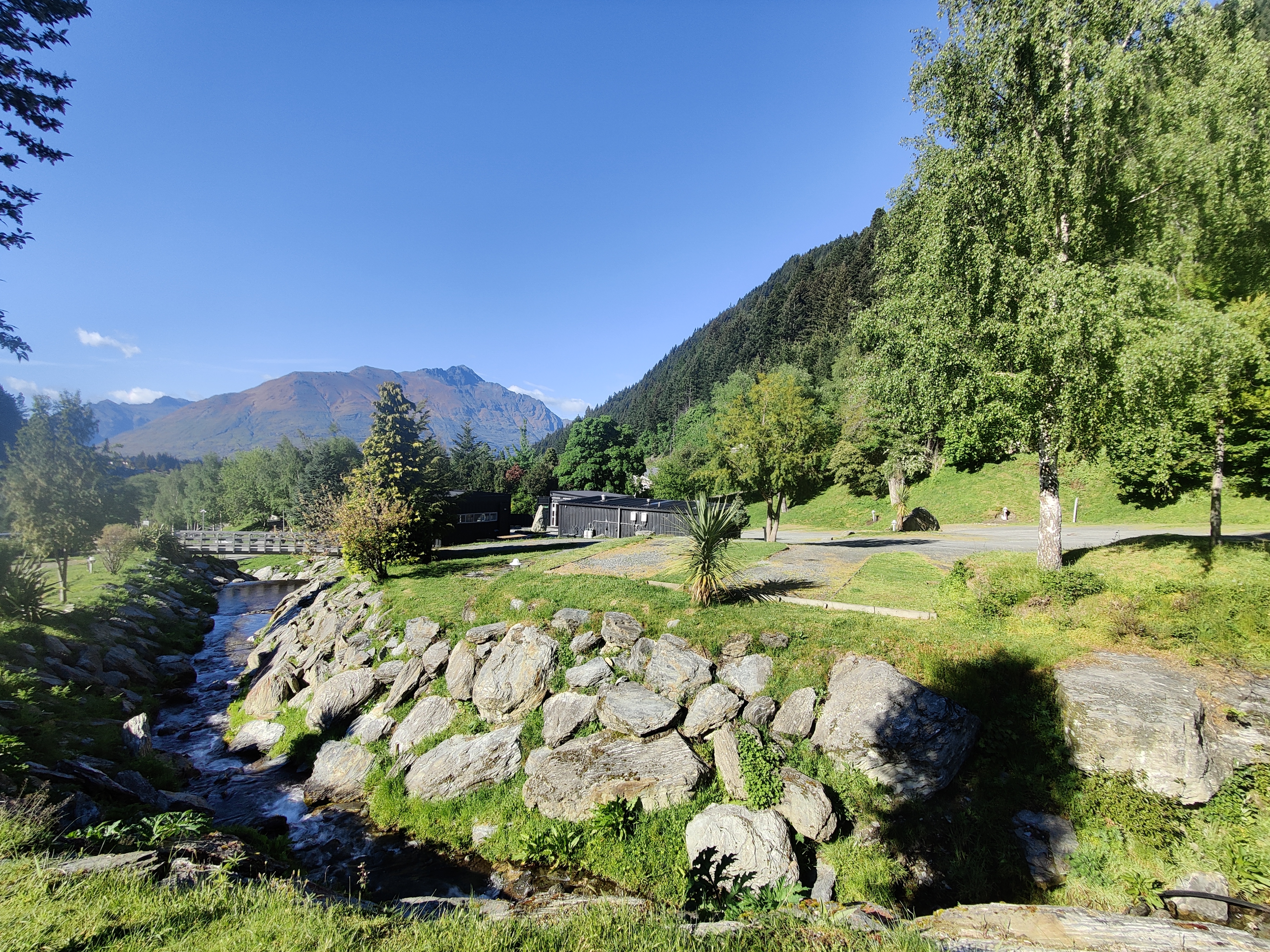 We have a river running though QBox Campground Queenstown
