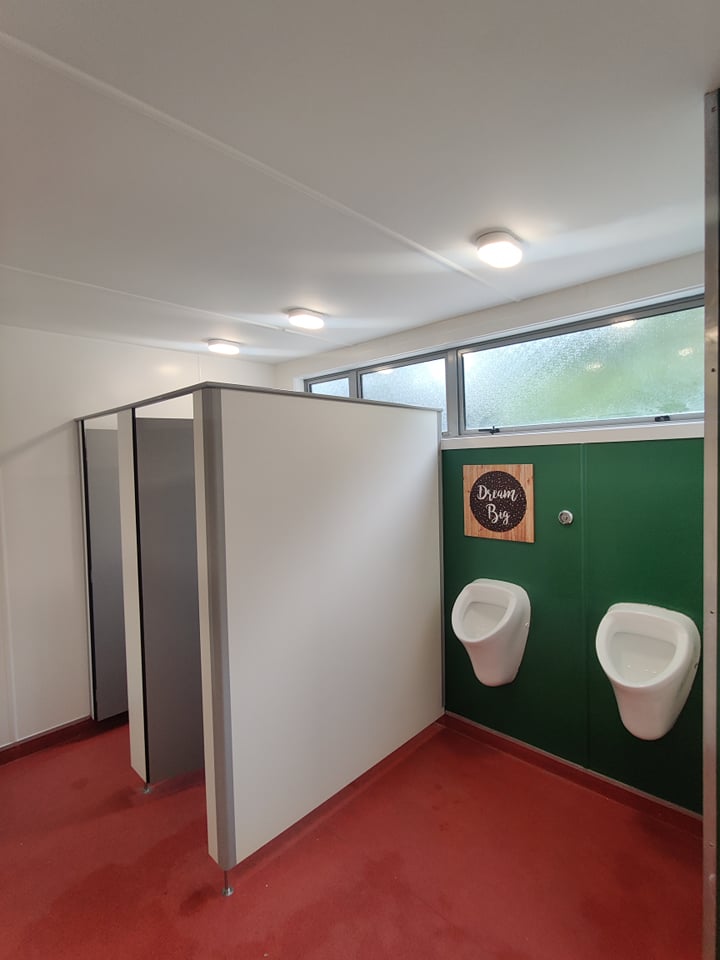 Male toilets at QBox Campground Queenstown