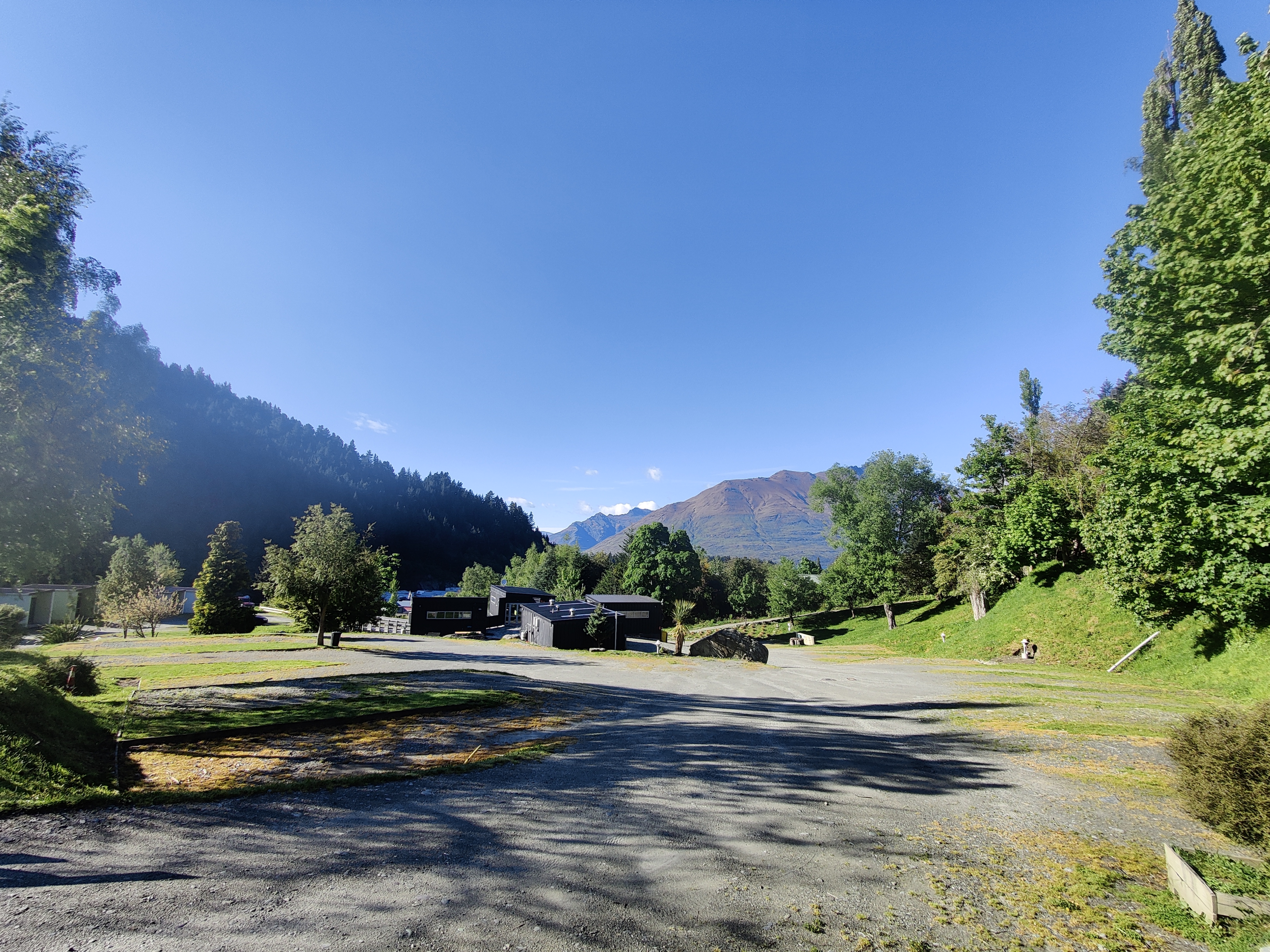 Powered and non powered sites at QBox Campground Queenstown