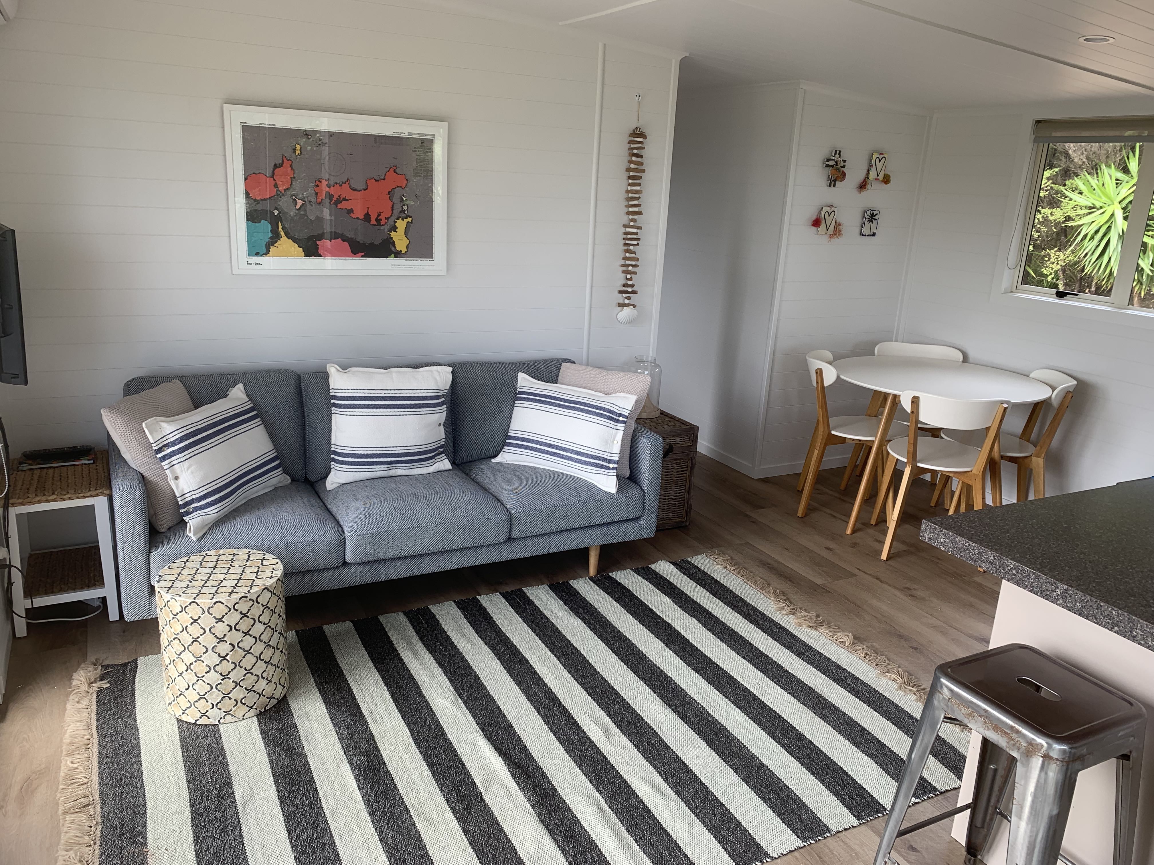 The Cabin 2 bedroom living area