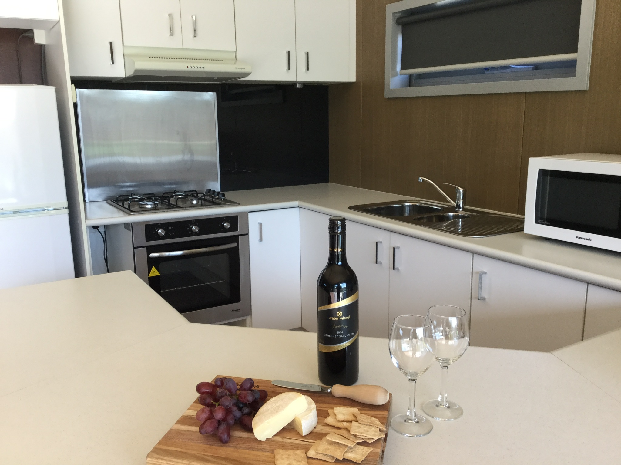 Full kitchen, perfect for longer stays.