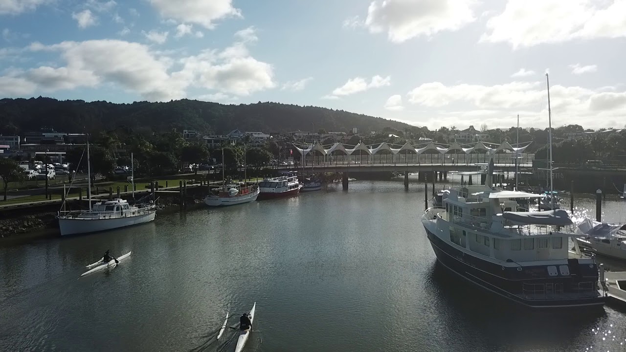 View of bridge from town basin