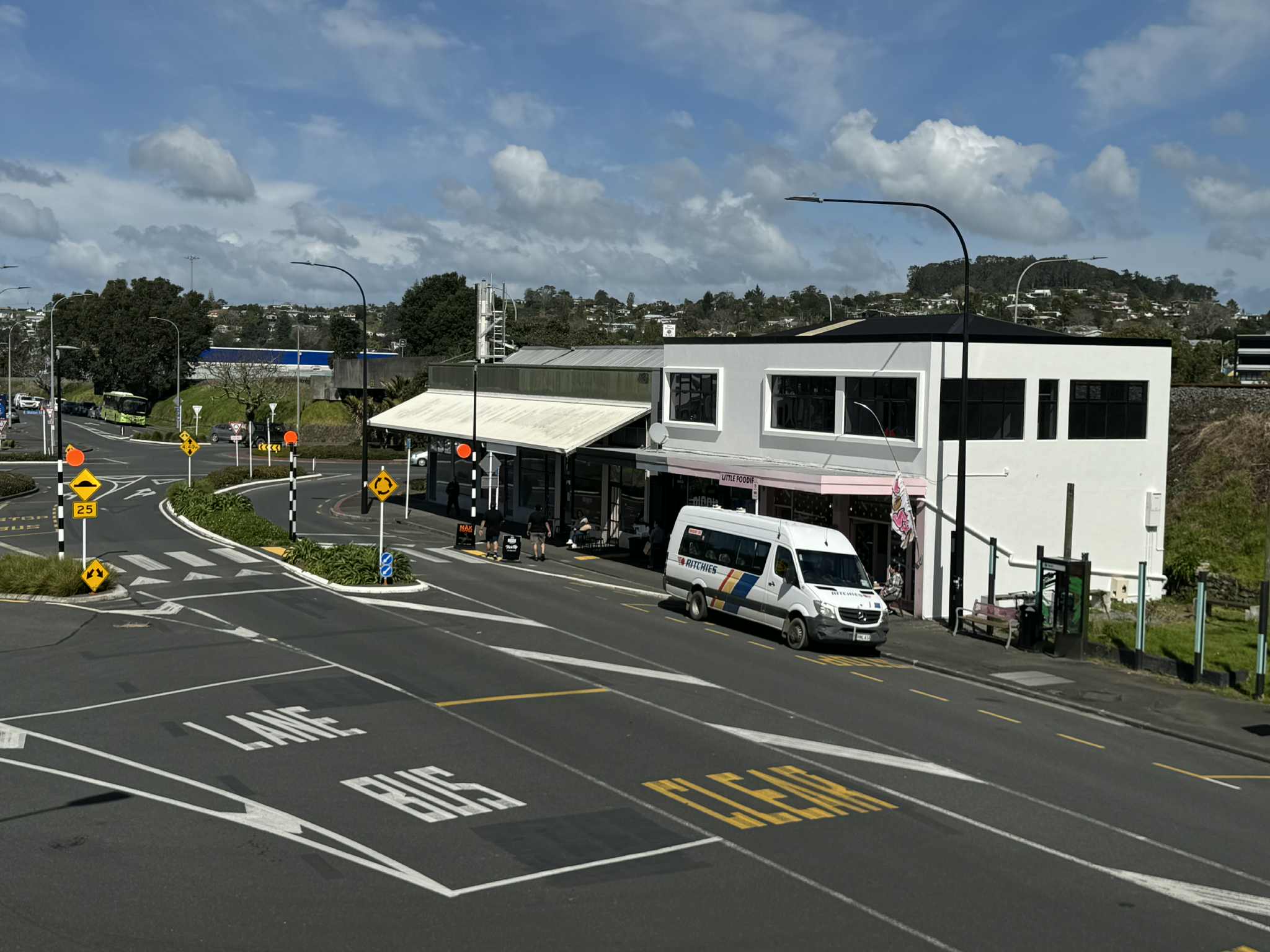 Road view from balcony room