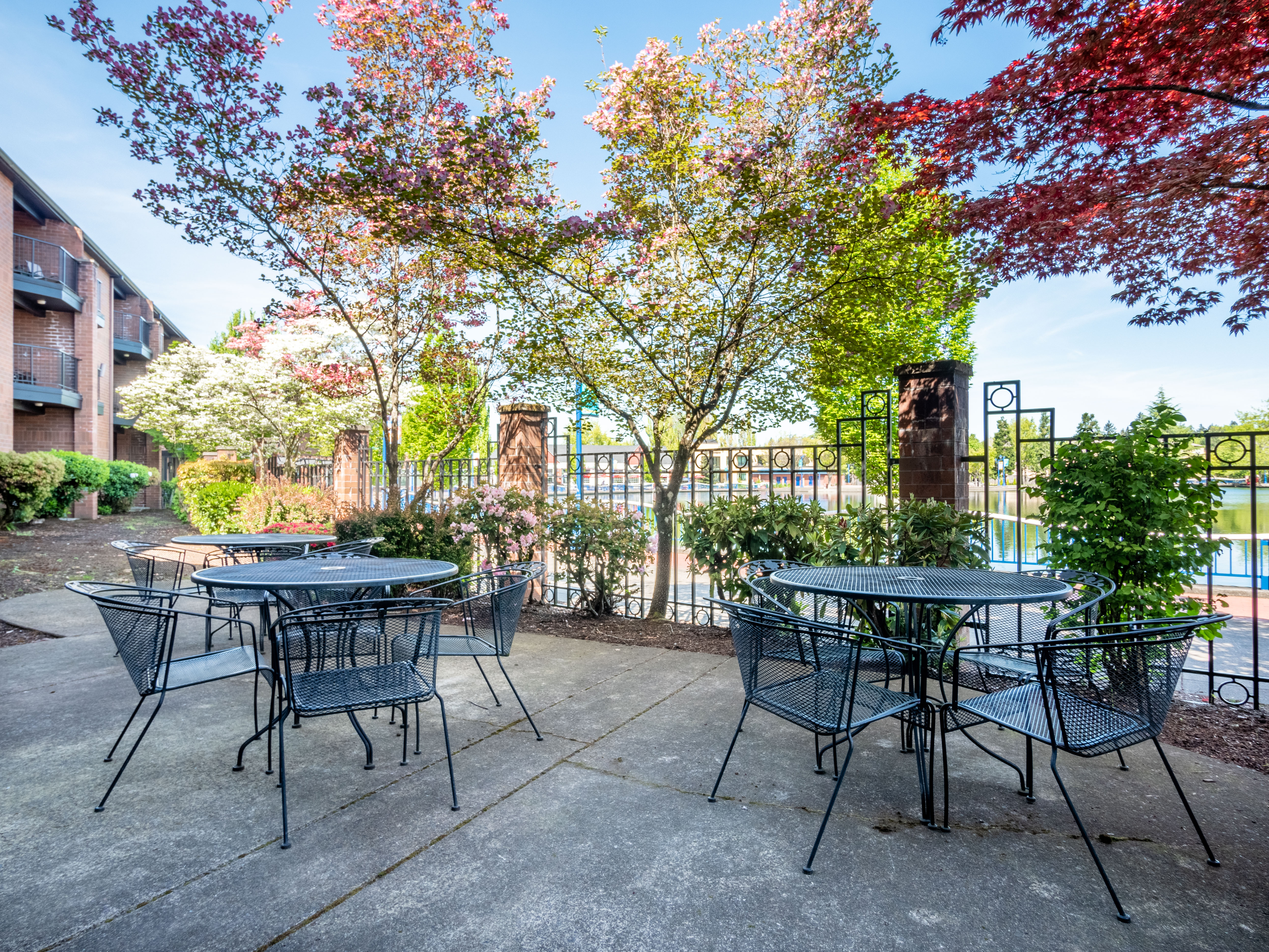 Century Hotel, Lakeside patio, Tualatin, Oregon