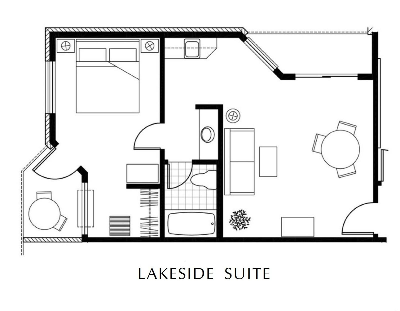 Lakeside Suite floor plan