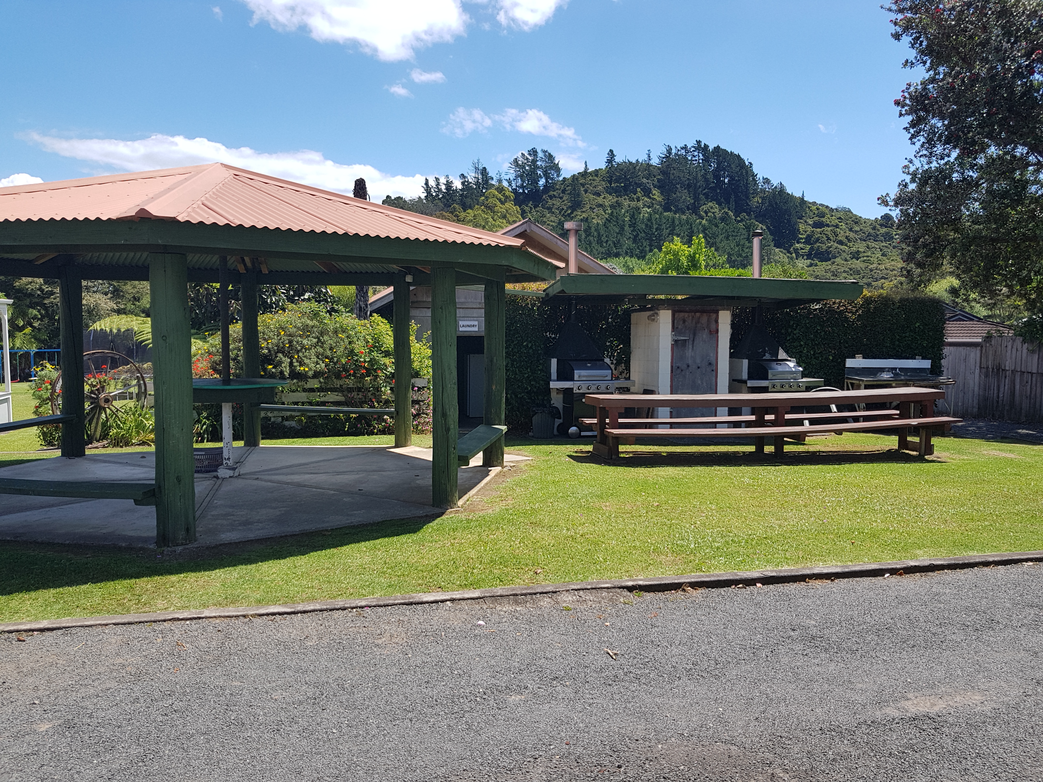 Pergola and two new bbqs