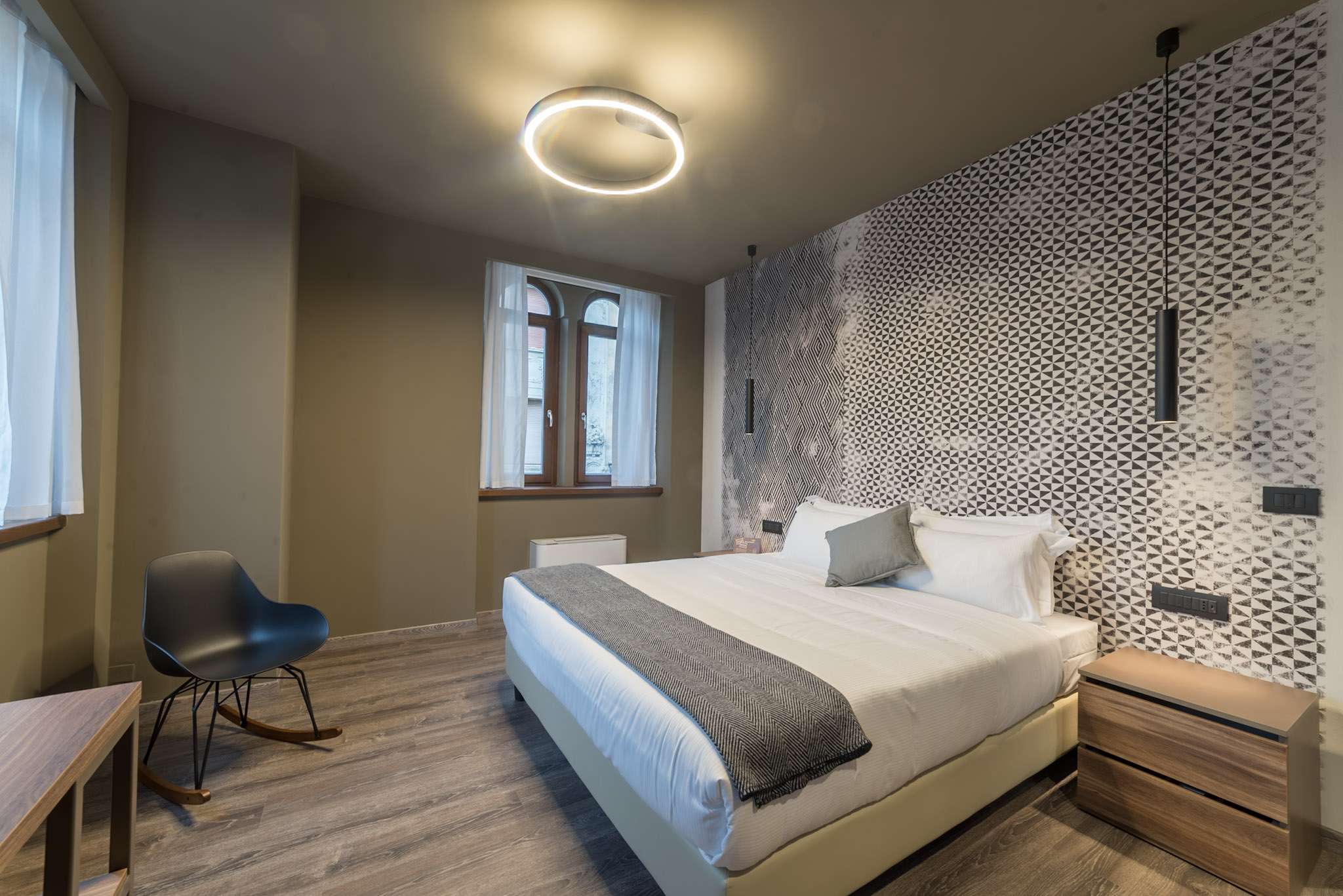 Boutique Room Trieste Hotel design Letto queen size