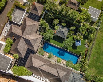 PRIVATE VILLAS OF BALI - Villa Frangipani - Aerial view of villa Frangipani.